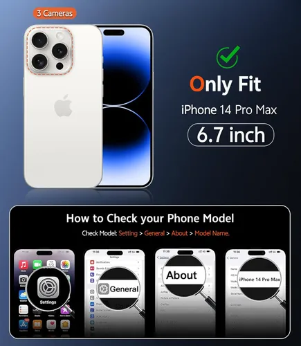 Miniatura 486 de FNTCASE Funda para iPhone 13 Pro-Max: Fundas magnéticas transparentes compatibles con Magsafe Slim anti amarillamiento protección contra caídas
