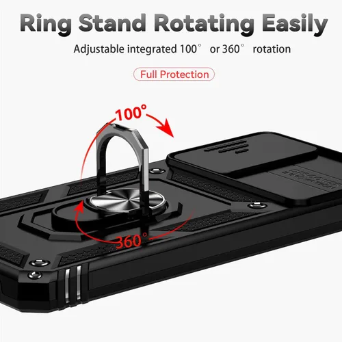 Miniatura 6 de Funda para Moto G 5G 2022 con cubierta deslizante para cámara y protector de pantalla HD [grado militar de 16 pies, probada en caídas], soporte