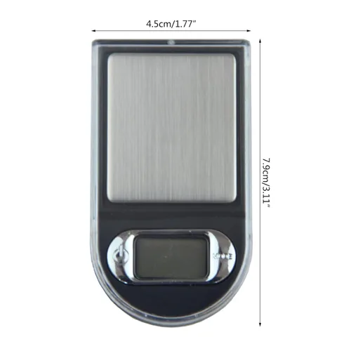 Miniatura 6 de Báscula de bolsillo de precisión 3.53 oz/0.00 oz Escala digital de gramos pequeña escala de hierbas Mini báscula de alimentos Escala de joyería G Oz