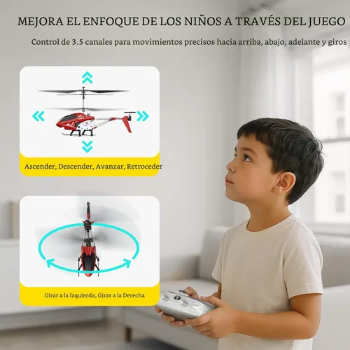 Miniatura 3 de SYMA S107H-E Helicóptero RC para niños de 8-12 años y principiantes, helicóptero de control remoto con retención de altitud, 2 modos de velocidad