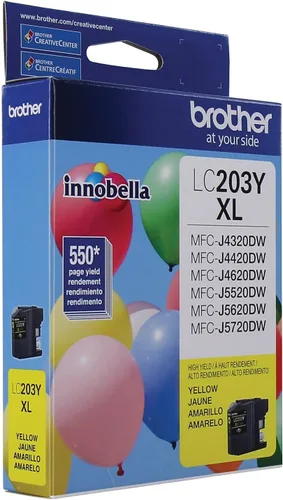 Miniatura 9 de Brother Printer LC203Y - Cartucho de tinta de alto rendimiento, amarillo, 550 páginas, 1 unidad (paquete de 1)