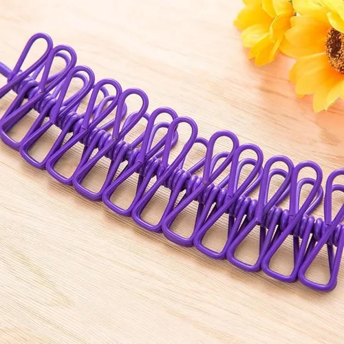 Miniatura 3 de ALINNA Tendedero portátil retráctil, tendedero de viaje con 12 pinzas para la ropa para secar en interiores, accesorios de campamento al aire libre