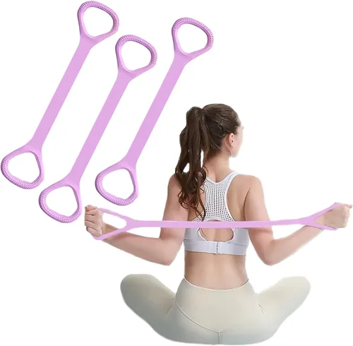 Miniatura 10 de Figure 8 Fitness Resistance Bands, Elastic Bands with Handles for Working Out,Arm Back Shoulder Training Elastic Ropes,Exercise Equipment for