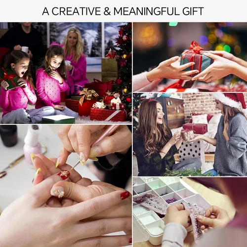 Miniatura 6 de 3 cajas de 6600 piezas de diamantes de imitación para arte de uñas, perlas semicirculares, gemas multicolor para uñas AB con parte trasera plana