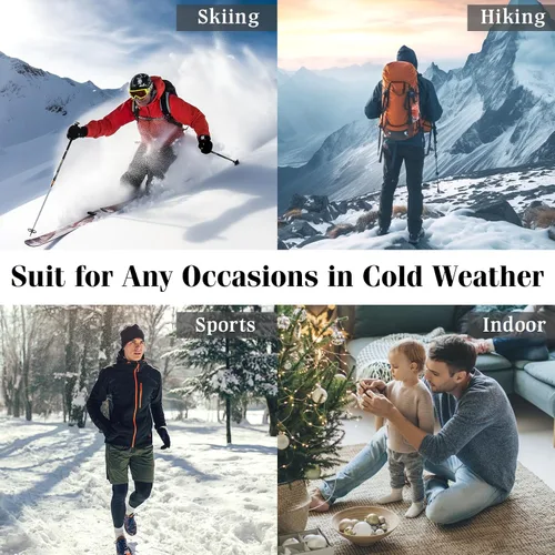 Miniatura 7 de 2-4 Pairs Thermal Socks for Men Thick Insulated Heated Socks Winter Warm Socks for Cold Weather