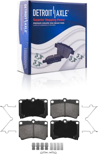 Miniatura 42 de Detroit Axle - Kit de freno trasero para Toyota Tacoma 2005-2019 de 6 orejetas, tambores de freno de disco, zapatas de freno semi-metálicas