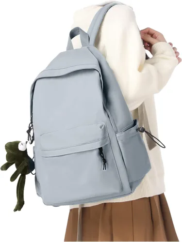 Miniatura 13 de Mochila escolar negra para niñas, niños, escuela secundaria, universidad, mochila para libros, linda mochila estética, bolsa ligera, impermeable