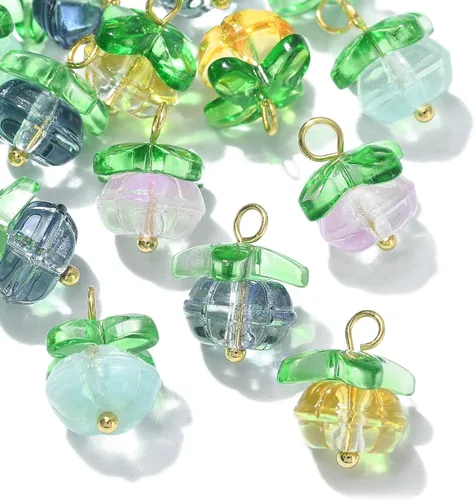 Miniatura 21 de Ipotkitt 100 dijes de cristal colorido con forma de lágrima de cristal facetado para hacer aretes, collares, joyas