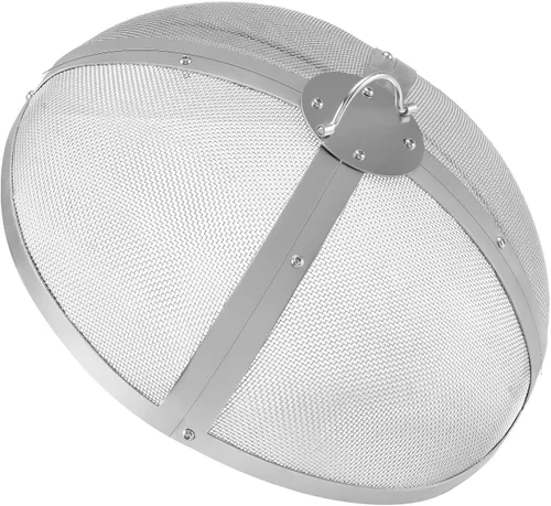 Miniatura 9 de VEVOR Rejilla redonda para fogata de 27 pulgadas, cubierta de metal de acero resistente reforzada, tapa para fogata al aire libre, tapas de pantalla
