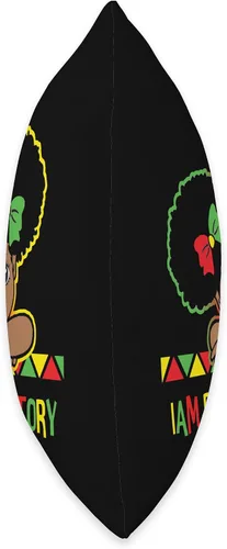 Miniatura 2 de I am Black History Little Girl Afro Love African Black History Month Shirt Cute Girls I am African American Throw Pillow, 16x16, Multicolor
