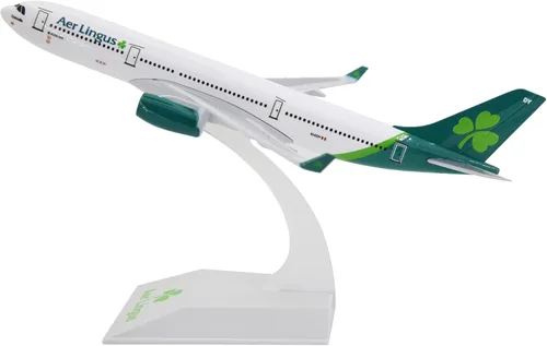 Miniatura 10 de TANG DYNASTY 1:400 Air Bus A330-300 Irlanda AER Lingus Metal Avión Modelo Avión Modelo Avión de Juguete (Verde)