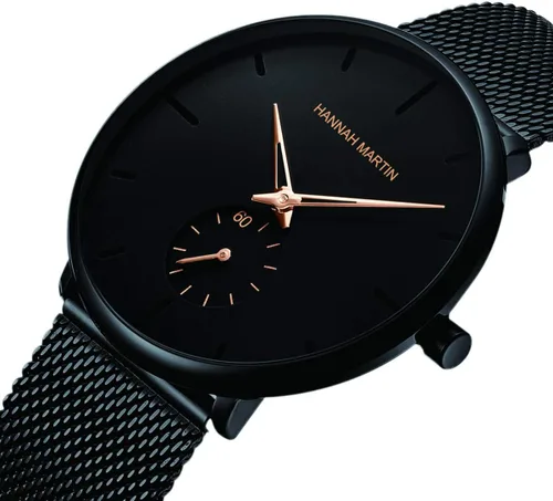 Miniatura 2 de Reloj de pulsera ultrafino negro para hombre, vestido impermeable de moda, correa de acero inoxidable