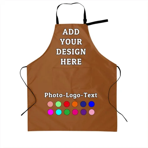 Miniatura 30 de Delantal personalizado para adultos, delantales personalizados con bolsillos, añade tu logotipo y foto, delantal impermeable ajustable personalizado