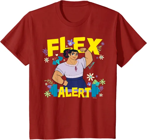 Miniatura 63 de Disney Encanto Luisa Madrigal Flex Alert Camiseta, Negro