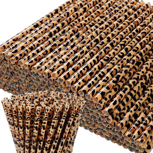 Miniatura 10 de Domensi 50 pajitas de plástico desechables para beber, reutilizables, bandera a rayas, suministros para fiestas de verano para decoración