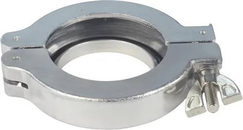 Miniatura 3 de HFS (R) KF-40 (NW-40) Juego de abrazaderas de vacío de aluminio, abrazadera de tuerca de ala rápida y anillo de centrado, con junta tórica FKM