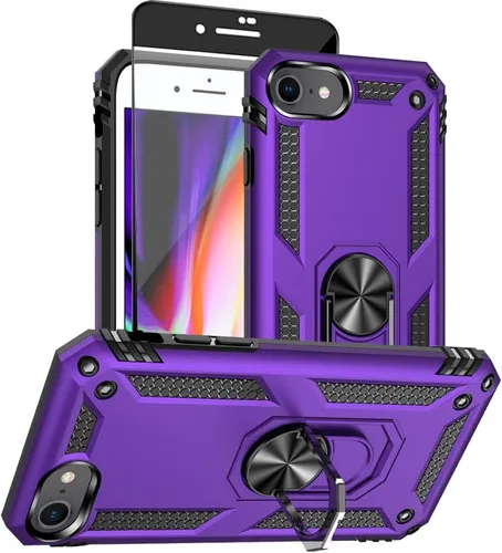 Miniatura 25 de Funda para iPhone 13, iPhone 13, [grado militar de 16 pies probada en caídas], anillo protector a prueba de golpes para iPhone 13, azul
