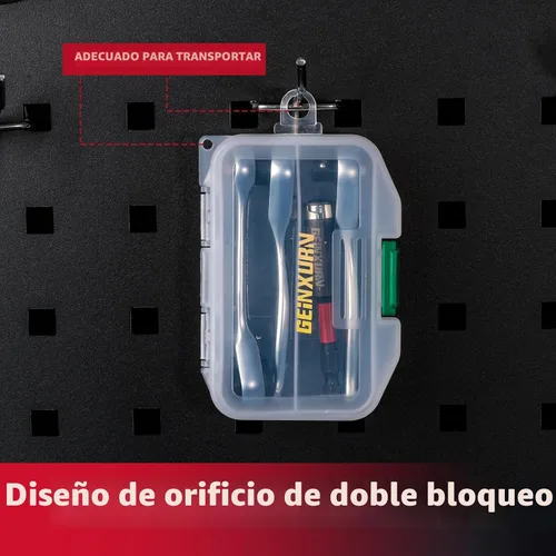 Miniatura 8 de GEINXURN Juego de 4 Mini Llaves de Trinquete y Soporte para Brocas, Llave de Mango de Trinquete de Accionamiento de 1/4", Llave de Vaso Reversible