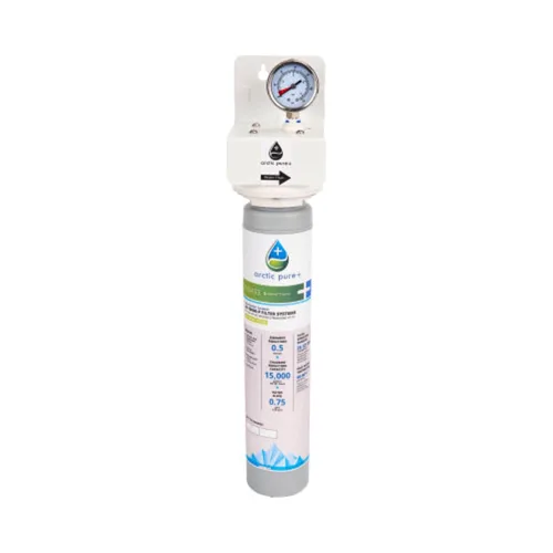 Manitowoc AR-10000-P Arctic Pure Plus Sistema de filtración de agua para máquina de hielo de un solo cartucho, capacidad de 15,000 galones