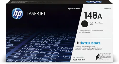 Cartucho de tóner HP 148A negro para LaserJet | Este cartucho funciona con LaserJet Pro 4001, MFP 4101 | W1480A