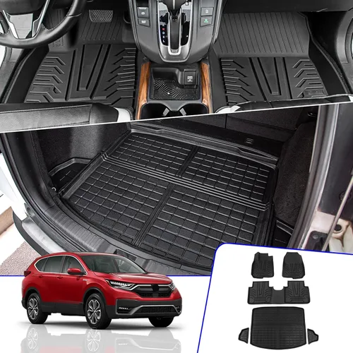 Miniatura 8 de Rongtaod Tapete de carga compatible con Honda CRV 2017-2022, forro de carga para maletero, revestimiento de maletero de elastómero termoplástico