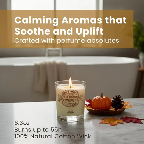 Miniatura 8 de Panier des Sens Vela de jazmín, vertida a mano en Provenza, Francia, velas perfumadas de larga duración, hasta 55 horas de tiempo de combustión