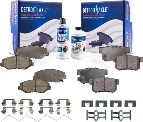 Miniatura 76 de Detroit Axle - Pastillas de Freno para Nissan Altima Sentra 350Z Juke INFINITI G35, Pastillas de Freno Cerámica Delanteras y Traseras Reemplazo