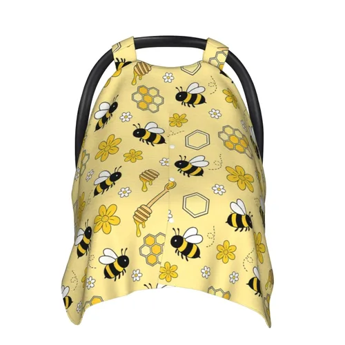 Miniatura 2 de Bee Baby - Cubierta de Toldo para Asiento de Coche, Cubierta de Lactancia Multiusos para Mamá, Fundas de Lactancia para Recién Nacidos, Regalo