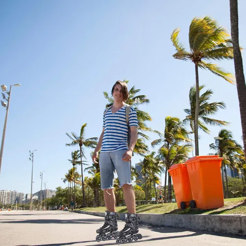 Miniatura 6 de Patines en línea de fitness, 4 ruedas para exteriores, patines de carreras de velocidad para hombres, mujeres y adultos
