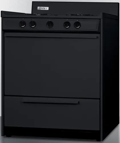 Miniatura 3 de Summit Appliance TNM2107C - Cocina de gas de quemador abierto de 30 pulgadas de ancho en negro con encendido electrónico, cuatro quemadores
