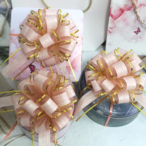 Miniatura 6 de 6 lazos para envolver lazos para cestas de boda, lazos para envolver regalos, lazos de regalo de 6 pulgadas de diámetro, cestas de regalo, fiesta