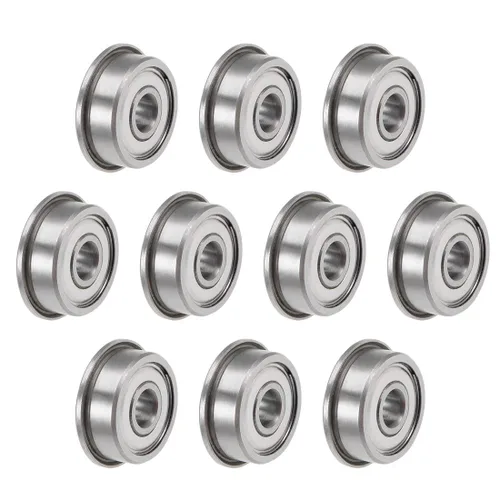 Miniatura 9 de Uxcell F685ZZ - Rodamientos de bolas con brida, de acero cromado con doble blindaje, ranura profunda, 5mmx11mmx5mm, 10