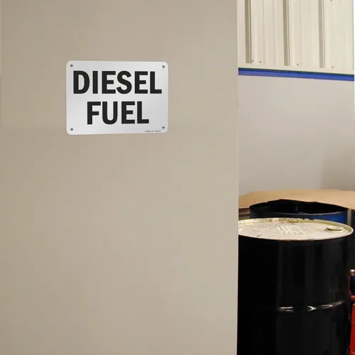 Miniatura 3 de SmartSign Letrero "Diesel Combustible" Aluminio de 7" x 10