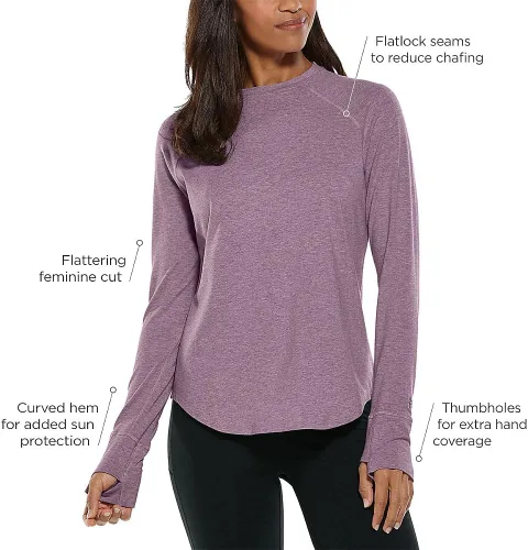 Miniatura 4 de Coolibar Camiseta de manga larga LumaLeo UPF 50+ para mujer, protección solar
