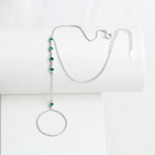 Miniatura 10 de Pulsera de plata de ley 925 para mujer, pulsera de mano para mujer, pulseras esclavas de 7 a 9 pulgadas ajustable