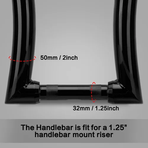 Miniatura 4 de LKV Perchas Ape de 14 pulgadas con barra de grasa de 1-1/4 pulgadas, abrazadera de 1.25 pulgadas, manillar compatible con Harley Dyna Softail