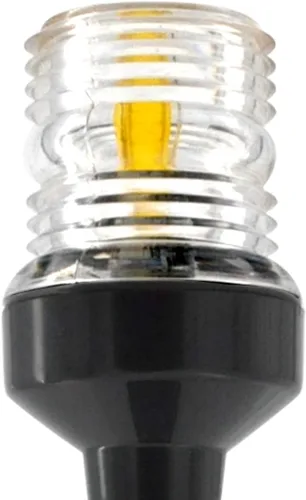 Miniatura 7 de ISURE MARINE Luz LED de popa plegable de 9 pulgadas, 3 millas náuticas, luces de anclaje de navegación, color blanco, 360 ° para pontón y barcos
