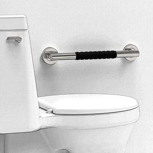 Miniatura 8 de Barra de seguridad para baño, ducha e inodoro para personas mayores y discapacitados, mango de asistencia de equilibrio de ayuda de movilidad