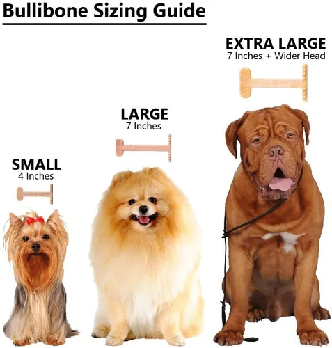 Miniatura 6 de Bullibone Juguete masticable de nailon para perros masticadores agresivos, hueso de higiene dental con sabor a tocino, juguetes duraderos