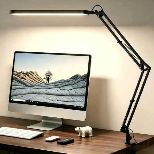 Miniatura 8 de SKYLEO Lámpara de escritorio LED - Luz de escritorio de 33.5 pulgadas - Cuello de cisne flexible - 5 modos de color x 11 niveles de brillo - 1300LM