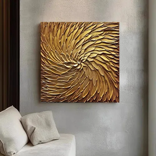 Miniatura 4 de YaSheng Art - Pintura al óleo pintada a mano sobre lienzo con flores blancas, pintura moderna para decoración interior del hogar, imagen de arte