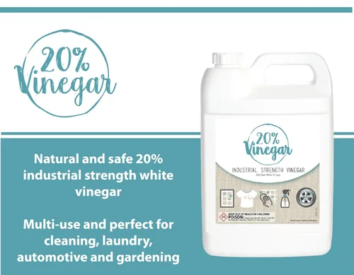 Miniatura 2 de Vinagre concentrado de grado profesional al 20 % Diluye a 4 galones de vinagre de limpieza multiusos 4 veces vinagre de potencia Cientos