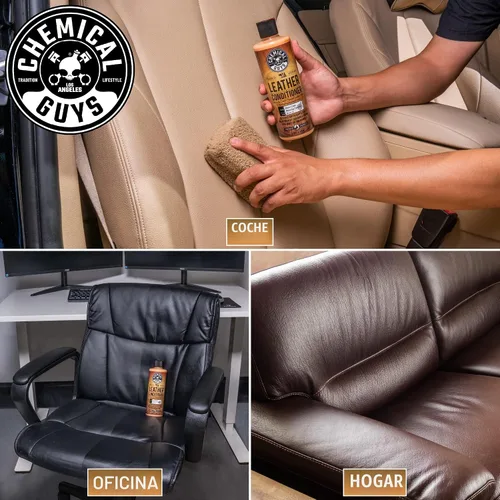 Miniatura 5 de Chemical Guys SPI_109_04 - Kit completo para el cuidado del cuero Leather Cleaner y Conditioner para uso en interiores de autos, ropa de cuero