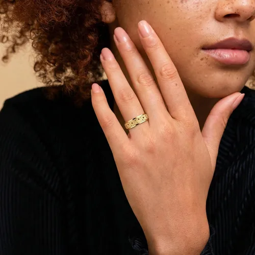 Miniatura 3 de ALEXTINA - Anillo de juguete para ansiedad para mujeres y hombres, giratorio, acero inoxidable, 0.24 y 0.31 pulgadas, alivio de ansiedad, para Arco