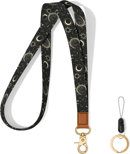 Miniatura 16 de Llavero con cordón para el cuello, llavero con correa larga para mujeres y hombres, llaves del automóvil, insignias de identificación, tarjeta