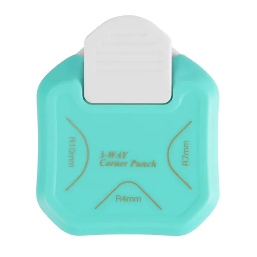 Miniatura 10 de MyArTool - Perforadora de esquinas 3 en 1, 4 mm, 7 mm, 10 mm, cortador de esquinas de 3 vías para manualidades de papel, laminado, proyectos