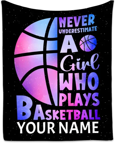 Miniatura 12 de Regalos de baloncesto para niños, manta de baloncesto para niñas y niños, mantas deportivas para jugadores, mantas de felpa para niños para sofá