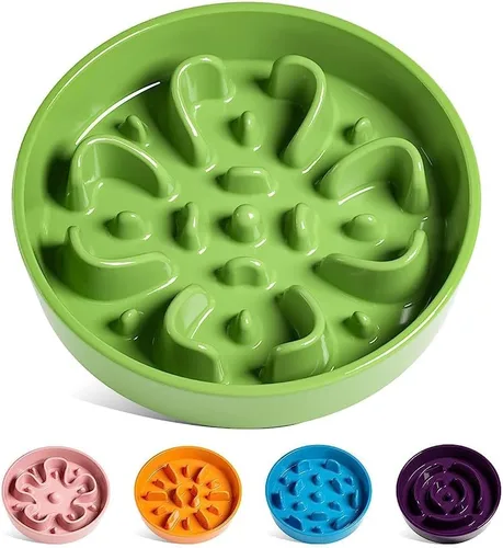 Miniatura 45 de LE TAUCI Cuencos para perros de cerámica de alimentación lenta, cuenco de alimentación lenta de 1.5 tazas para razas pequeñas y medianas, cuenco