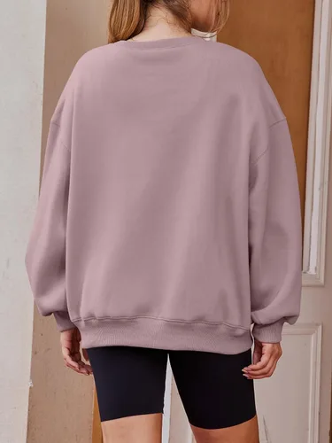 Miniatura 5 de EFAN Sudaderas de manga larga para mujer, cuello redondo, sudadera casual para otoño 2023