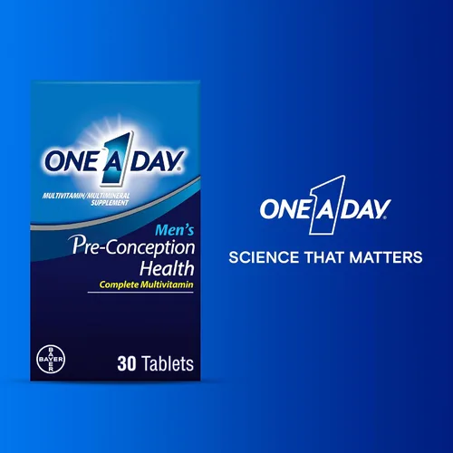 Miniatura 7 de One A Day Multivitamínico de salud preconcepcional para hombres para apoyar el esperma saludable, suplemento para hombres con vitamina C, vitamina